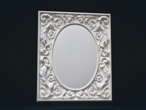 baroque decor panel 3D printmodel