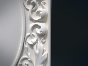 baroque decor panel 3D printmodel