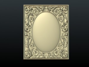 baroque decor panel 3D printmodel