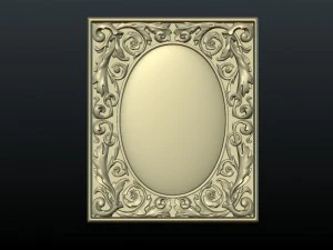baroque decor panel 3D Print Model