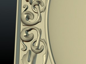 baroque decor panel 3D printmodel