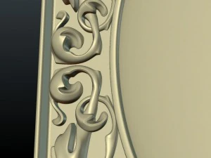 baroque decor panel 3D Print Model