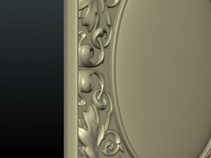baroque decor panel 3D printmodel