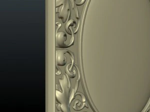 baroque decor panel 3D Print Model