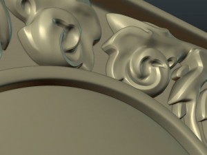 baroque decor panel 3D printmodel