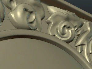 baroque decor panel 3D Print Model