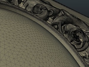 baroque decor panel 3D printmodel