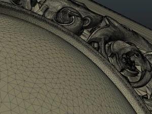 baroque decor panel 3D Print Model