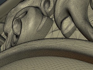 baroque decor panel 3D printmodel