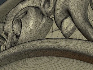 baroque decor panel 3D Print Model