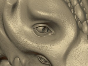demon dragon head 3D 프린트 모델