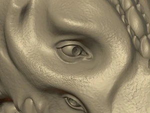 cabe&ccedil;a de drag&atilde;o dem&ocirc;nio Modelo de Impressão 3D