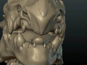 cabe&ccedil;a de drag&atilde;o dem&ocirc;nio Modelo de Impressão 3D
