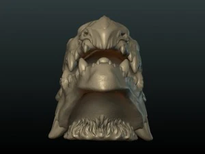 cabe&ccedil;a de drag&atilde;o dem&ocirc;nio Modelo de Impressão 3D