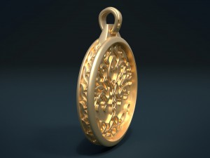 tree pendant 3Dプリントモデル