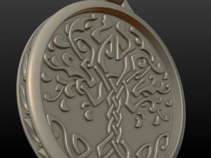 tree pendant 3Dプリントモデル