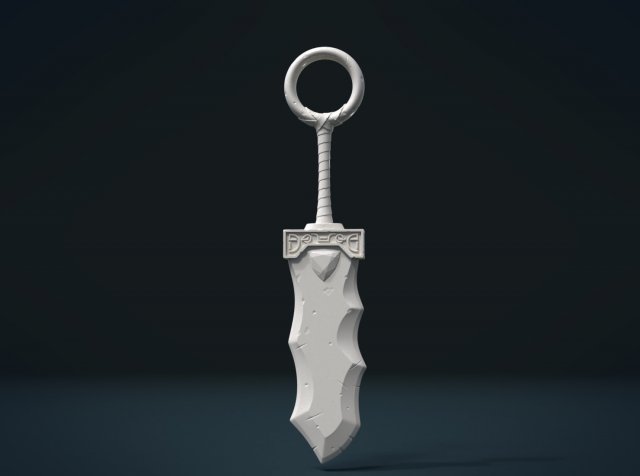 fantasy sword 3D Baskı Modeli .c4d .max .obj .3ds .fbx .stl .blend 