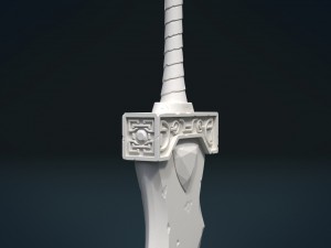 fantasy sword 3D Baskı Modeli