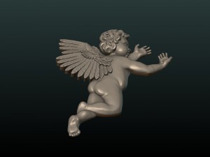 print ready cherub 3Dプリントモデル