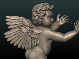 print ready cherub 3Dプリントモデル