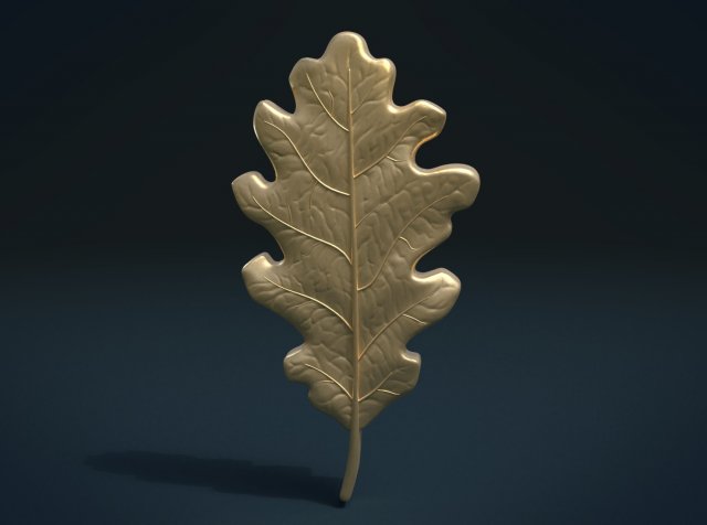 oak leaf 3D Print Model .c4d .max .obj .3ds .fbx .lwo .lw .lws
