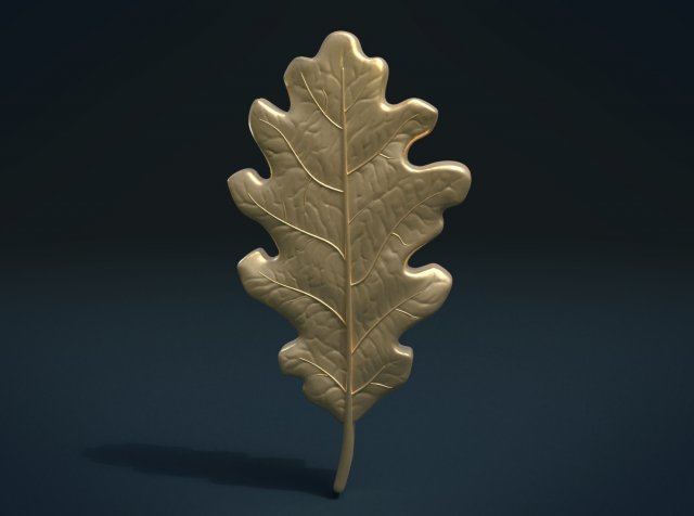 oak leaf 3D Принт Модель .c4d .max .obj .3ds .fbx .stl .blend 