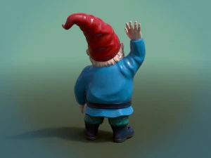 garden gnome pbr 3D Model