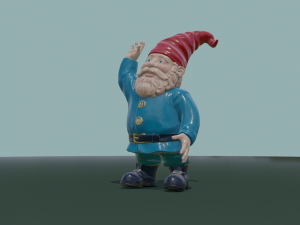 garden gnome pbr 3Dモデル