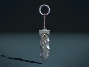 fantasy sword pbr Modelo 3D