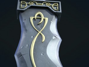 fantasy sword pbr Modelo 3D