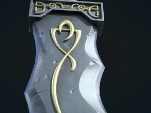 fantasy sword pbr 3D Model