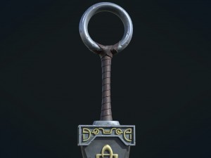 fantasy sword pbr Modelo 3D