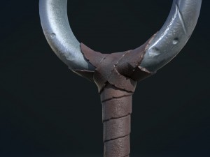 fantasy sword pbr Modelo 3D