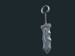 fantasy sword pbr Modelo 3D