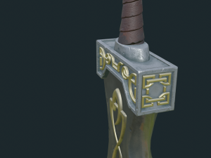 fantasy sword pbr Modelo 3D