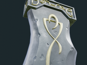 fantasy sword pbr Modelo 3D