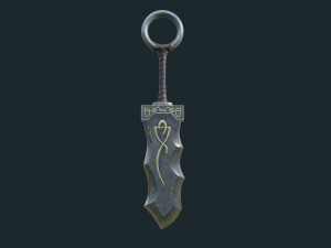 fantasy sword pbr Modelo 3D