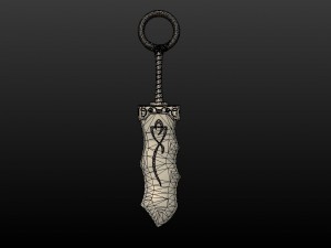 fantasy sword pbr Modelo 3D