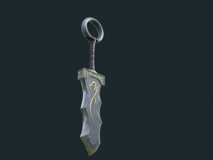 fantasy sword pbr Modelo 3D