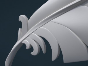 printable feather 3D प्रिंट मॉडल
