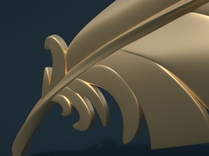 printable feather 3D प्रिंट मॉडल