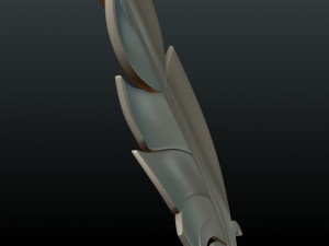 printable feather 3D प्रिंट मॉडल