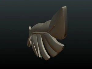 मुद्रण योग्य पंख 3D प्रिंट मॉडल