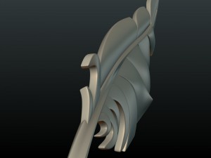 printable feather 3D प्रिंट मॉडल