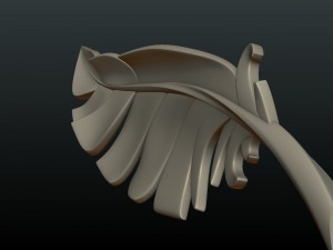 printable feather 3D प्रिंट मॉडल