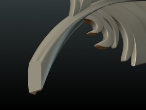 printable feather 3D प्रिंट मॉडल