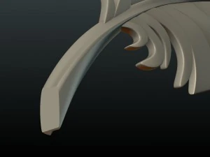 मुद्रण योग्य पंख 3D प्रिंट मॉडल