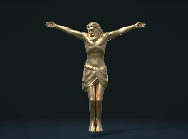 crucified jesus christ 3D प्रिंट मॉडल .c4d .max .obj .3ds .fbx .stl .blend 