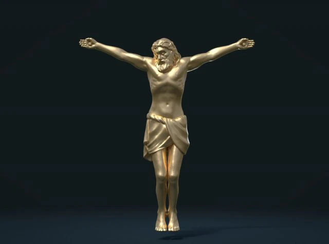 crucified jesus christ 3D Print Model .c4d .max .obj .3ds .fbx .stl .blend