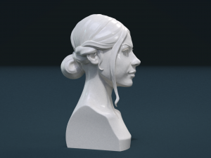 girl head 3D Print Model